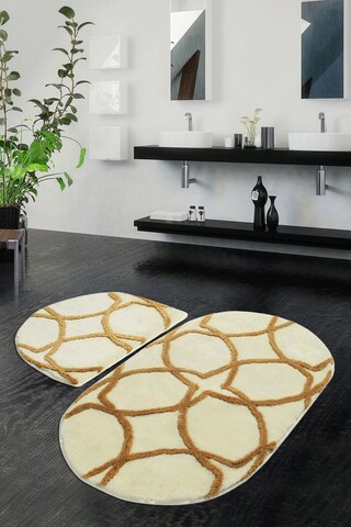Set covoraș de baie (2 bucăți), chilai home, bonne, fibre acrilice, multicolor