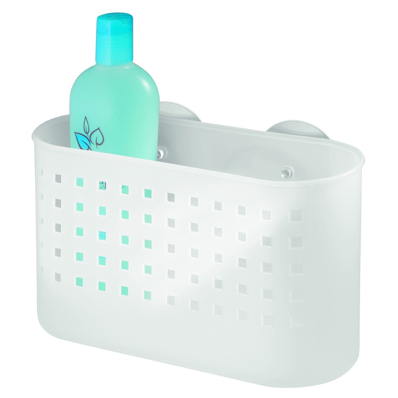Suport accesorii pentru baie Basic, iDesign, 26x10.5x16.5 cm, cu ventuze - 2 | YEO