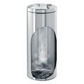 Cos de gunoi ignifug, Brabantia, Brilliant Steel, 30 L, 31.8x29.5x68.5 cm, otel, cu protectie impotriva incendiilor, argintiu