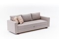 Canapea extensibila 3 locuri, Balcab Home, 825BLC5248, Lemn / MDF / PAL, Bej