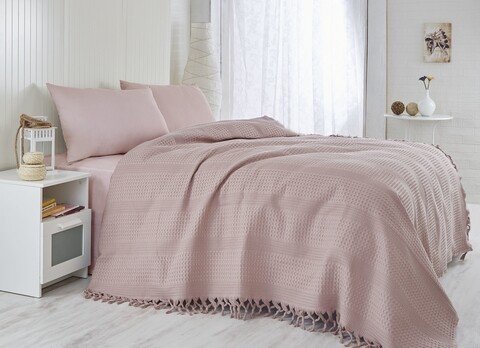 Cuvertura de pat dubla, Saheser, 119 – Lilac, 220×240 cm, 100% bumbac, 340 gr/m², lila /100