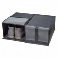 Set 2 cutii de pantofi Jocca, polipropilena,  30 x 60 x 80, gri