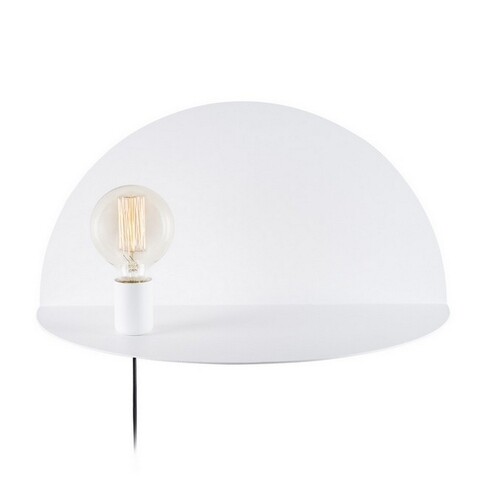 Aplica de perete cu raft Shelfie, Maison in Design, 50 cm, 1 x E27, 100W, alb