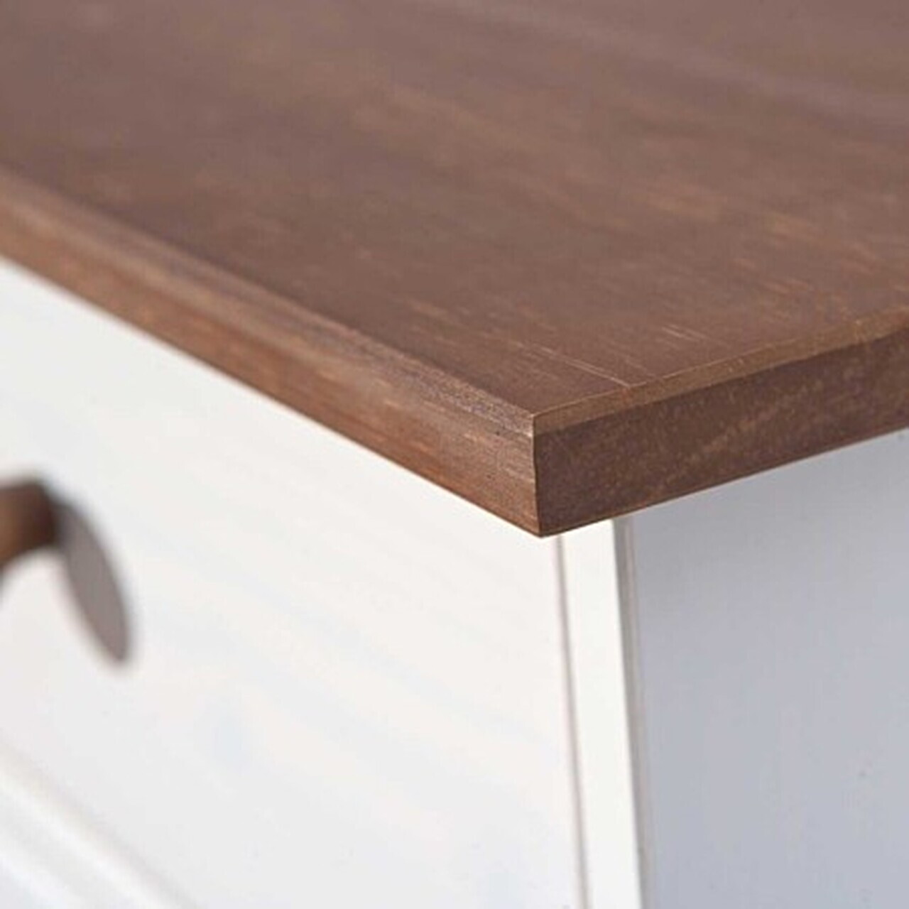 Comoda Westerland 4.2 , Inter Link, 131x45x86 cm, lemn, alb/maro sepia — imaginea 7