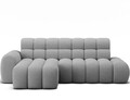 Coltar extensibil dreapta 3 locuri ELTAP, Ceedro, 283x165x98 cm, lemn/poliester, gri deschis