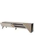 Comoda TV, Hommy Craft, Beril 2, 180x37x40 cm, PAL, Crem
