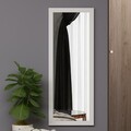 Oglinda decorativa, Siam, Ovea, 40x105x2 cm, MDF , Alb