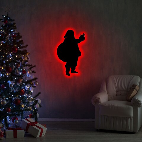 Lampa de perete Santa Claus 2, Neon Graph, 32×52 cm, rosu mezoni.ro