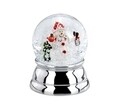 Glob de zapada, Hermann Bauer, Snowman, 6 x 4.5 cm, polirasina/sticla, argintiu/multicolor