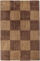 Covor Patchwork Hugh, Decorino, 67x120 cm, polipropilena, maro