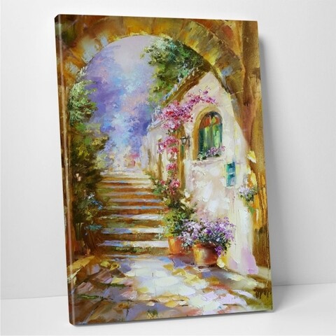 Tablou decorativ Old city, Modacanvas, 50×70 cm, canvas, multicolor 50x70