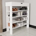 Pantofar, Qualex, Royal, 80x90x30 cm, PAL, Alb