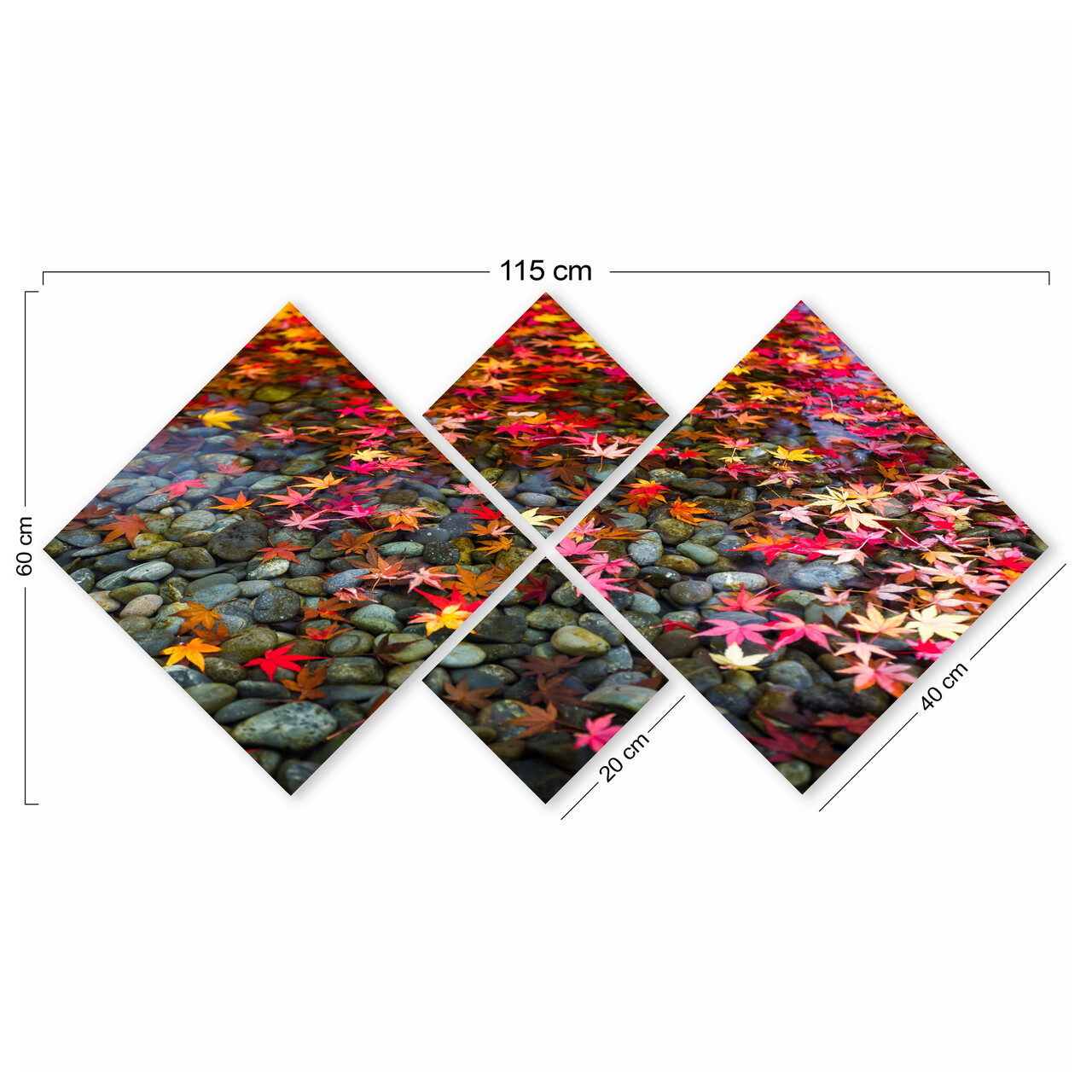 Set 4 tablouri decorative, 4MDF266956586, MDF, Imprimat UV, Multicolor