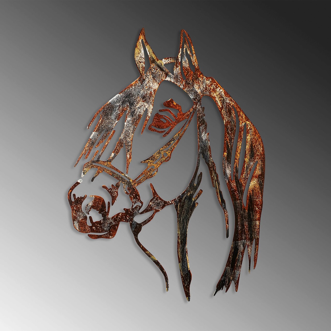 Decoratiune de perete, Horse, 38 x 53 cm, Multicolor - view 4