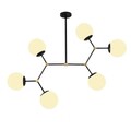 Lustra, Opviq, 892OPV1640, Metal, Alb/Negru