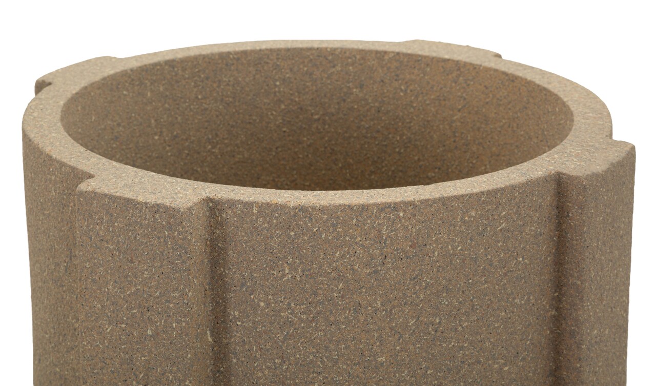 Vaza decorativa, Mauro Ferretti, Moai Outdoor, 39x80.5 cm, polirasina, maro - view 4