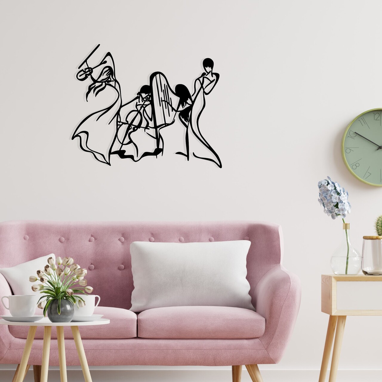 Decoratiune de perete, Alba S, Dimensiune: 52 x 42 cm, Negru - view 2