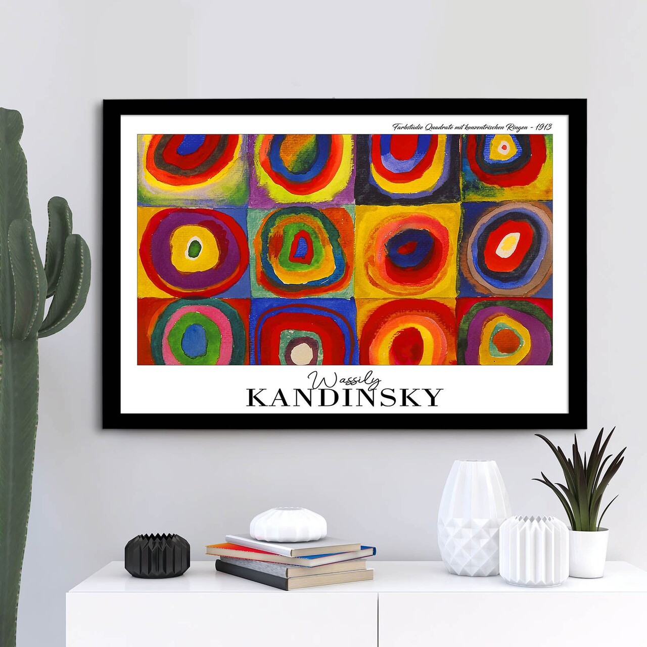 Tablou decorativ, 4262SYHKANDINSKY-020, Fundal: 100% MDF (Grosime: 2,7 mm), Multicolor - view 3