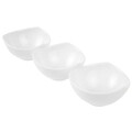 Set 3 boluri Salsa, Ambition, 8.3 x 8.3 cm, 100 ml, portelan, alb