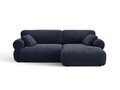 Coltar dreapta 4 locuri, Ophelia, Micadoni Home, 236x164x84 cm, tesatura structurata, albastru navy