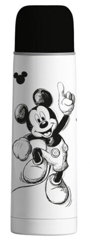 Cana termos Mickey Mouse, Disney, 500 ml, inox, negru