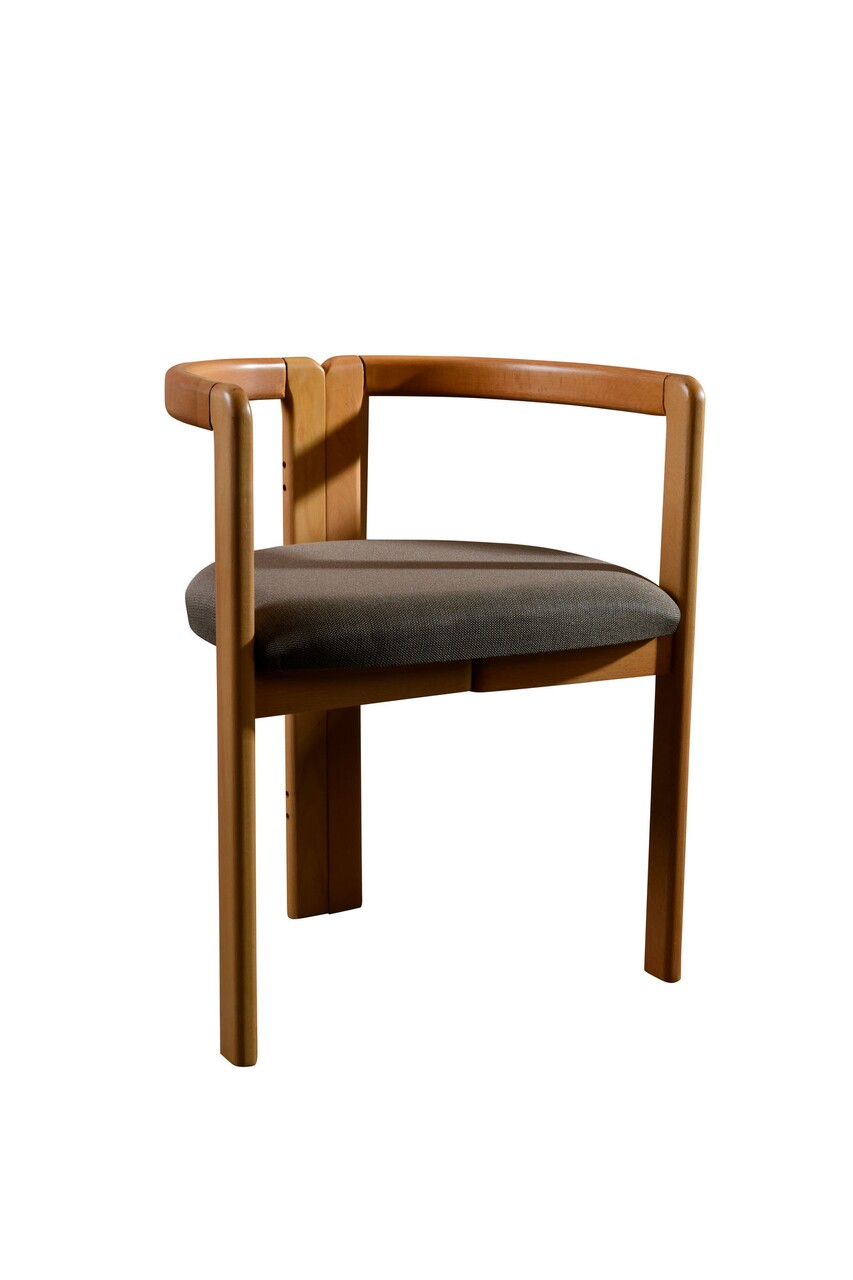 Scaun, Vow Chair, Cery 998VOW1125, 47 X 71 X 57 Cm, Lemn De Carpen, Maro/stejar