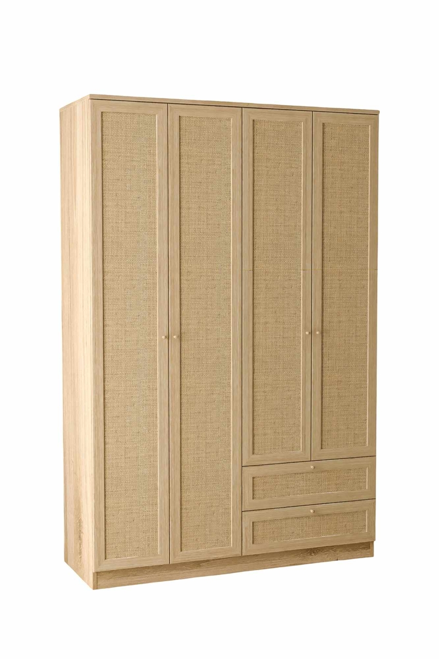 Dulap pentru haine, Hanah Home, Baru 210, 137x210x52 cm, Bej - view 5