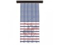 Draperie Beverly Hills Polo Club, 140x260 cm, 100% poliester, alb/albastru/rosu