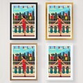 Poster A4, Italy, SATIN MAT, Dimensiune: 21 x 29,7 cm - A4, Multicolor