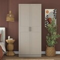 Dulap pentru haine, Hanah Home, BA290, 90x210x57.5 cm, Gresie