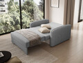 Canapea extensibila 1 loc, ELTAP, Laine, 102x109x84 cm, lemn/poliester, gri deschis