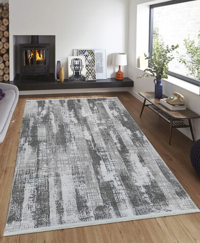 Covor, 8473, 100x150 cm, 30% poliester/70% polipropilena, Gri