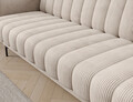 Canapea extensibila 3 locuri ELTAP, Roneyy, 212x89x86 cm, lemn/poliester, bej deschis