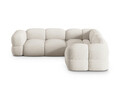 Coltar simetric 4 locuri, Loretto, Cosmopolitan Design, 250x250x68 cm, tesatura structurata, bej