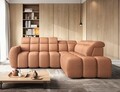 Coltar extensibil dreapta 4 locuri ELTAP, RT-24XIL, Falconn, 258x208x107 cm, lemn/poliester, portocaliu