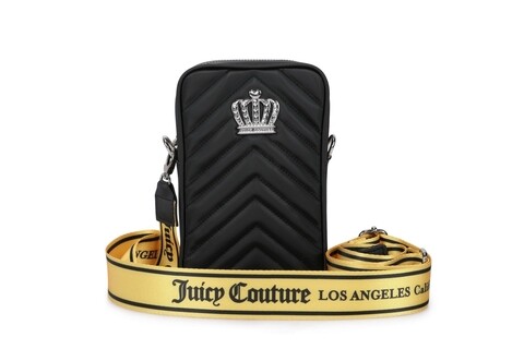 Geanta juicy couture 318, 13x5x20 cm, piele ecologica, negru