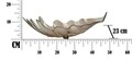 Bol decorativ, Leaf Light Brown, Mauro Ferretti, 46x24x13 cm, sticla reciclata