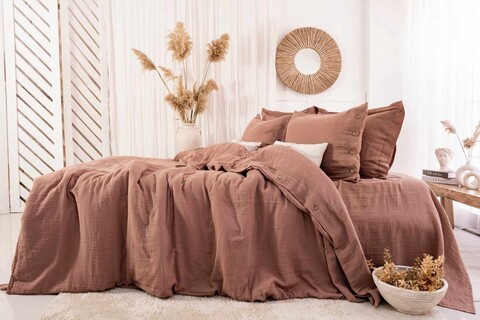 Lenjerie de pat dubla, L'essentiel Maison, Vetro, Bej