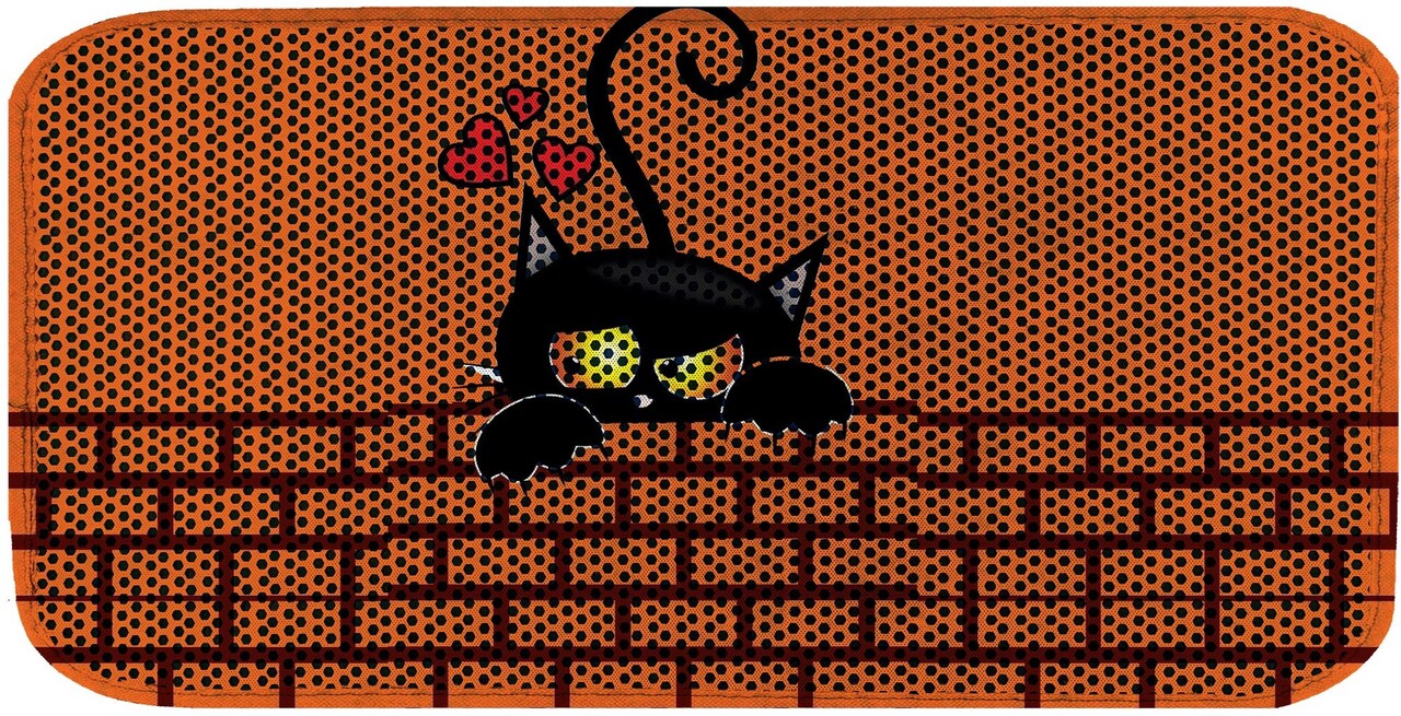 Covoras litiera pentru colectarea granulelor de nisip, Paws &amp; Whiskers, Cat Lıtter Mat 35, Multicolor - view 2