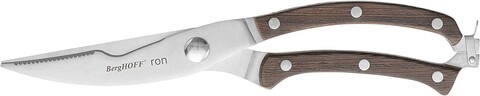 Foarfeca pentru carne berghoff, ron line, 25 cm, inox, maro