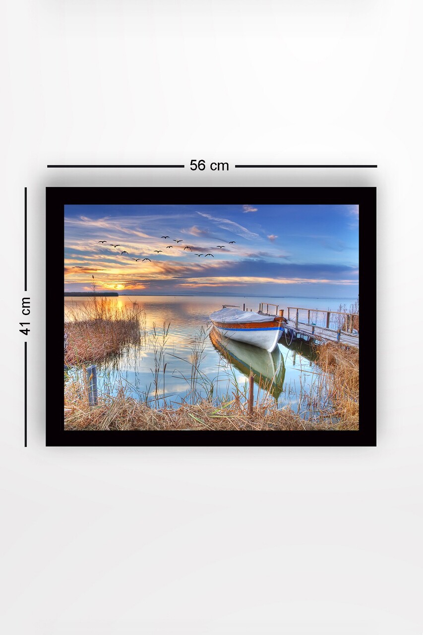 Tablou decorativ, SC0589, Cadru: 100% LEMN (grosime: 3 cm), Multicolor - view 3