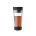 Cana termos pentru ceai, Brabantia, Make&Take, 8.4x20.1 cm, 360 ml, plastic, gri inchis