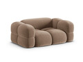 Canapea 2 locuri, Loretto, Cosmopolitan Design, 180x100x68 cm, catifea, bej inchis
