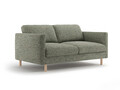 Canapea 2 locuri, Eden, Micadoni, 146x92x90 cm, tesatura structurata, verde muschi melanj