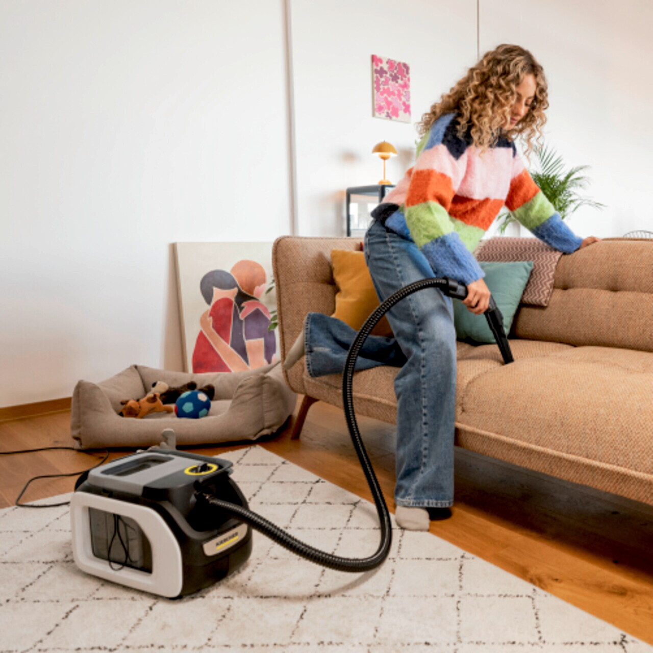 Aspirator cu spalare prin injectie-extractie SE 3 Compact Home (alimentare cu cablu), Karcher, gri/alb — imaginea 7