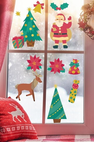 Sticker decorativ, 409028, Dimensiune: 40 x 100 cm, Multicolor
