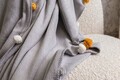 Patura Double, Pom Pom - Grey, Dolce Bonita Home, 60% bumbac/30% acril/10% poliester