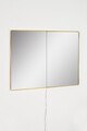 Oglinda cu Iluminare Led, Mirrorland, Rectangular, Oglindă indestructibilă cu obturator, Galben