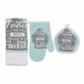 Set 3 piese pentru bucatarie Briosa Azur