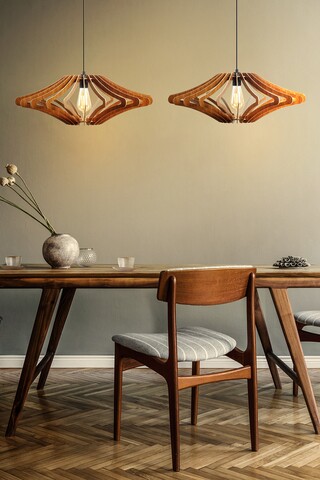 Lustra 2 piese, 171, fullhouse, 47 x 55 cm, 1 x e27, 60w, maro